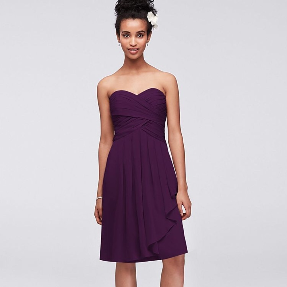 David’s Bridal Short Bridesmaid Dress